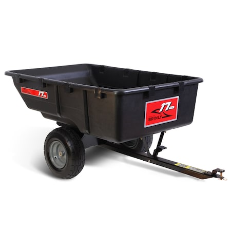 Brinly 17 Cu. Ft. Poly Lawn Cart: 850 lbs. Capacity, Durable Compression Molded, Steep Dump Angle PCT-17BH